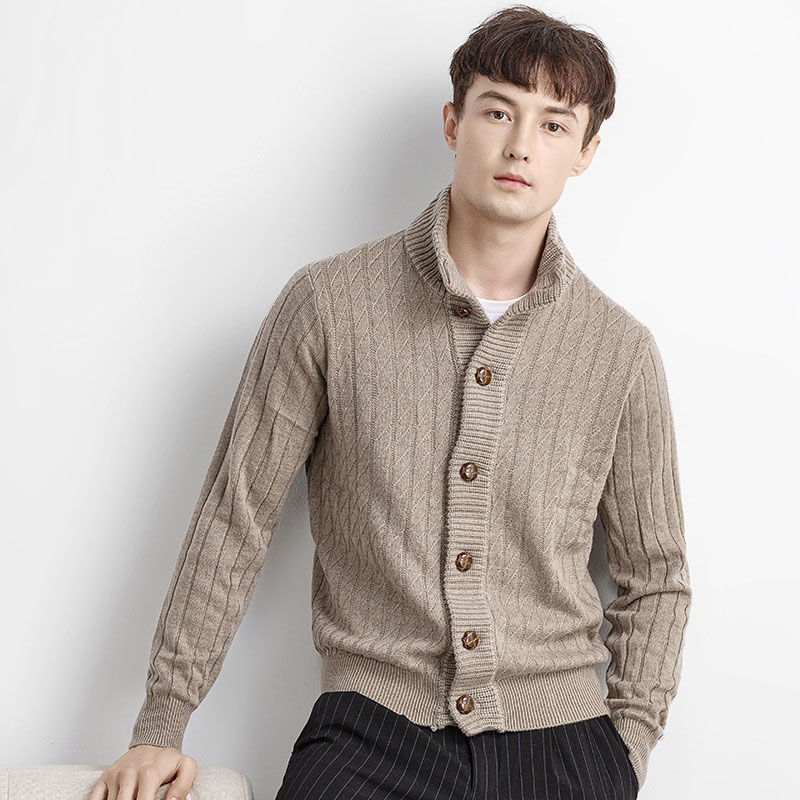 Pull Cardigan En Cachemire Homme