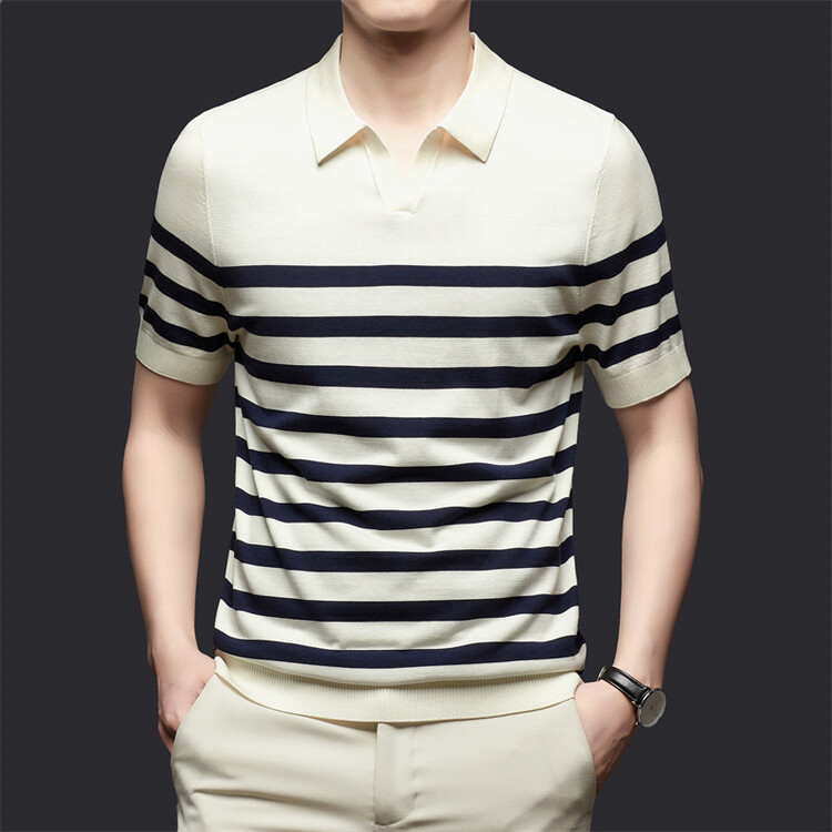 Silk Jonny Collar Sweater à manches courtes