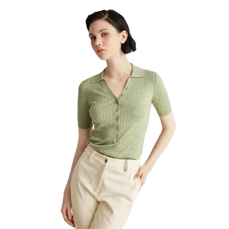 Pull à collier en V pour femmes